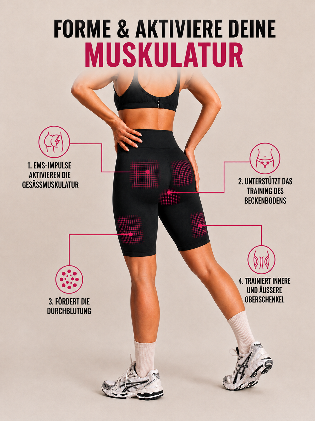EMS Sculpting Shorts für definiertere Konturen an Gesäß & Beinen