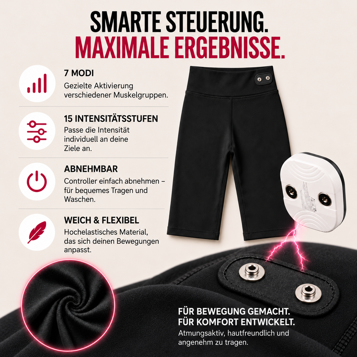 EMS Sculpting Shorts für definiertere Konturen an Gesäß & Beinen